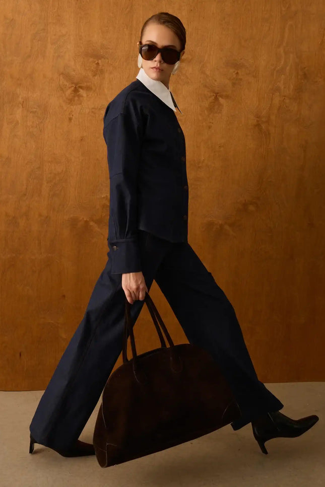 Denim Lacivert Pantolon