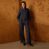 Ekose Lacivert Pantolon