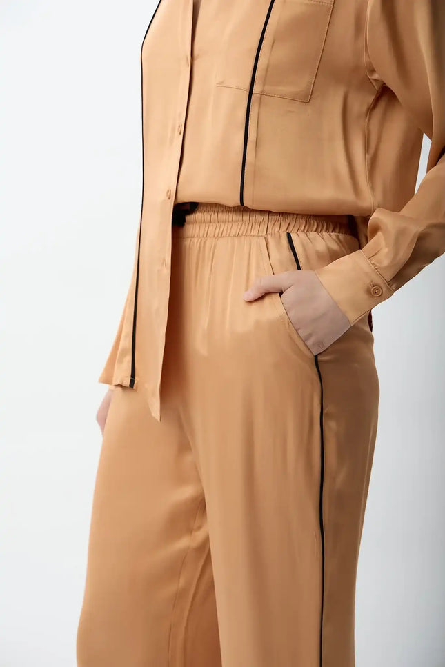 Bol Paça Rahat Kesim Pantolon (Bakır)