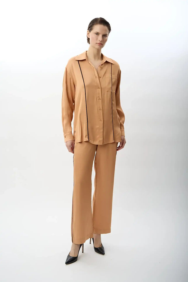 Bol Paça Rahat Kesim Pantolon (Bakır)