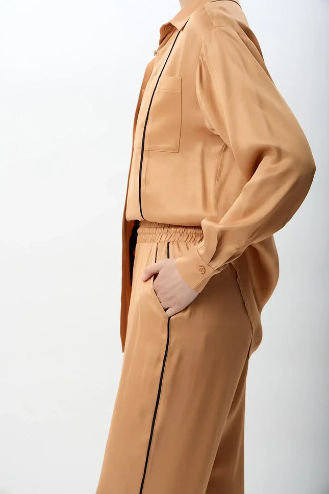 Bol Paça Rahat Kesim Pantolon (Bakır)