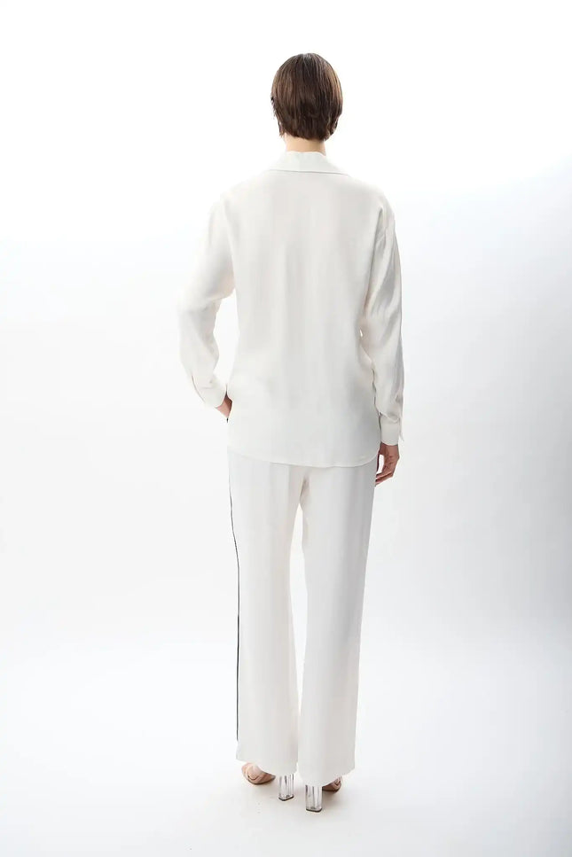 Bol Paça Rahat Kesim Pantolon (Ekru)