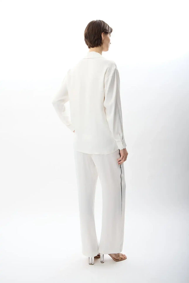 Bol Paça Rahat Kesim Pantolon (Ekru)