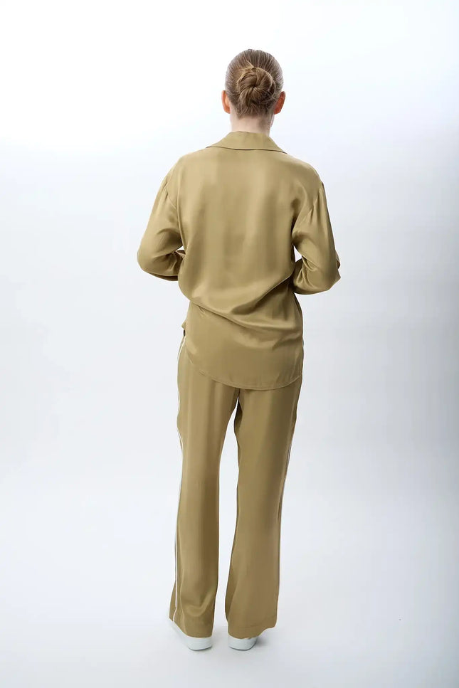 Bol Paça Rahat Kesim Pantolon (Haki)