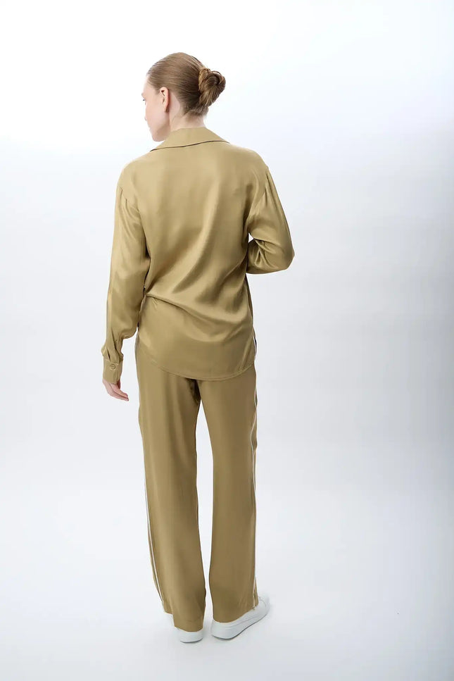 Bol Paça Rahat Kesim Pantolon (Haki)