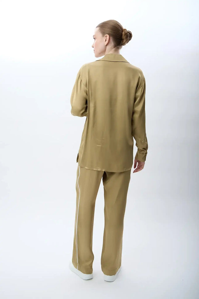 Bol Paça Rahat Kesim Pantolon (Haki)