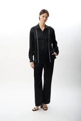 Bol Paça Rahat Kesim Pantolon (Siyah)