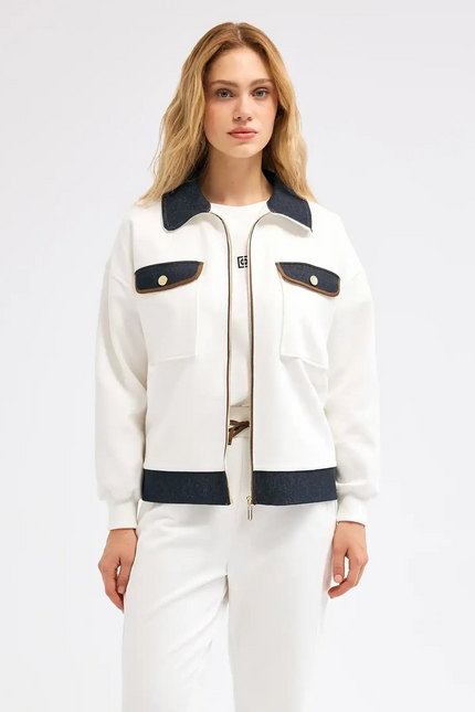 Ceket Pantolon Ekru Takım