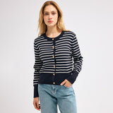 Çizgili Triko Ceket