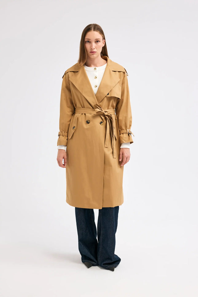 Camel Renk Trençkot