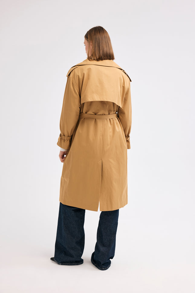 Kuşaklı Trençkot (Camel)