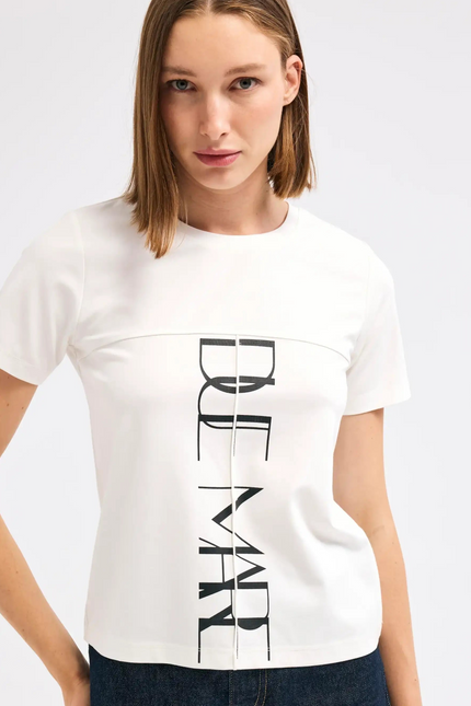 DUE MARE Ekru Tişört