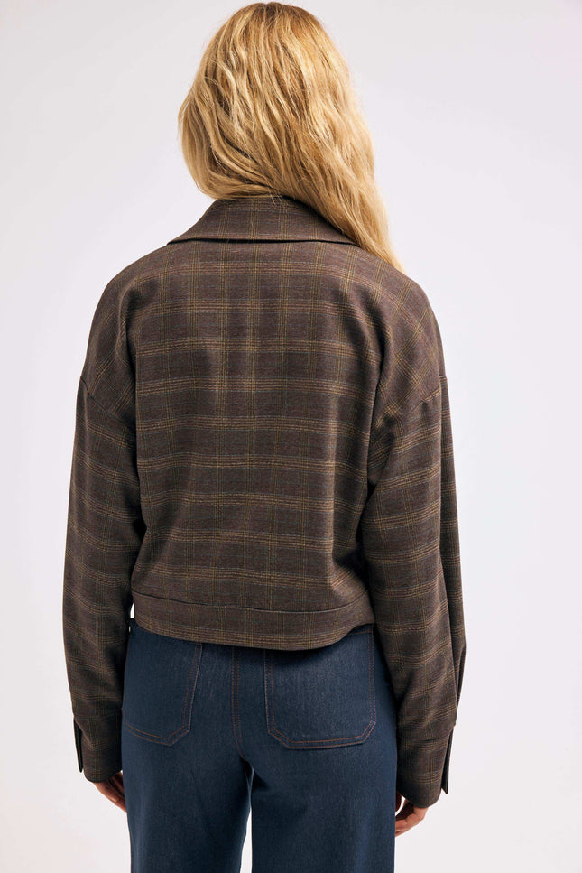 Ekose Kahverengi Ceket