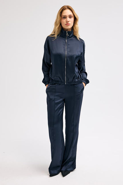 Bol Kesim Lacivert Pantolon