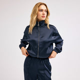 Fermuarlı Lacivert Sweat