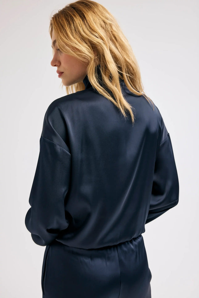 Fermuarlı Lacivert Sweat