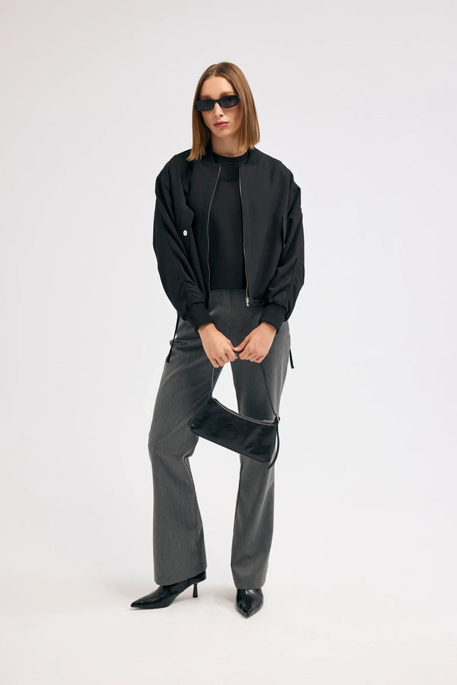 Siyah Bomber Ceket