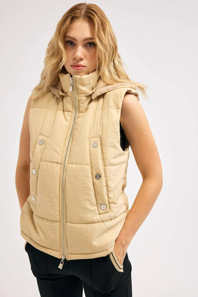 Bej Şişme Yelek