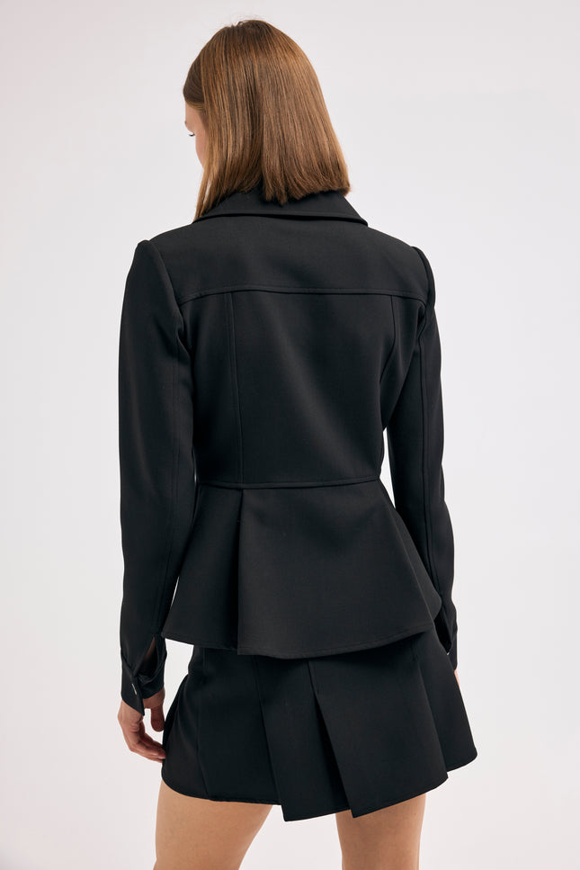 Fermuarlı Blazer Ceket