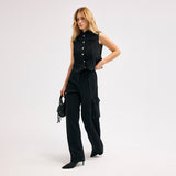 Siyah Kargo Pantolon