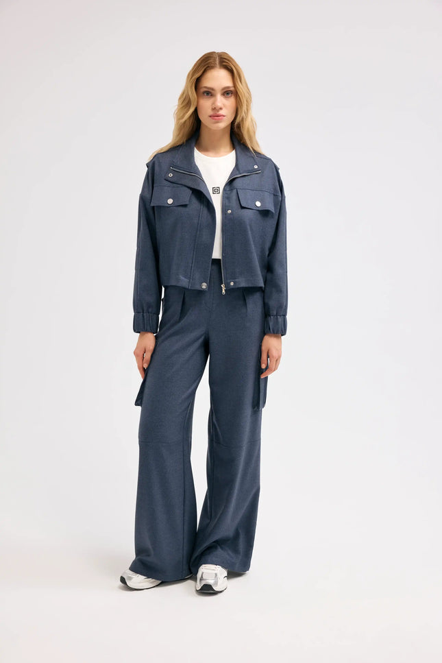 Bomber Lacivert Ceket