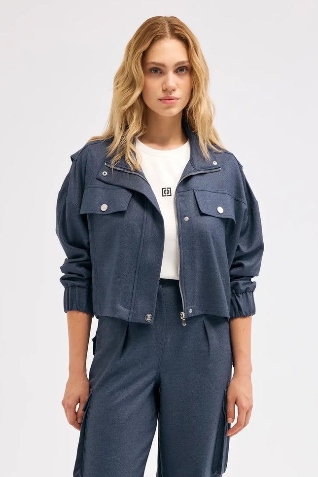 Bomber Lacivert Ceket