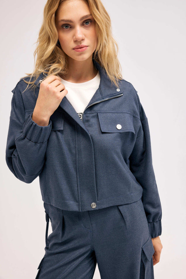 Bomber Lacivert Ceket