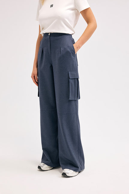 Lacivert Kargo Pantolon