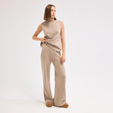 Bej Triko Pantolon