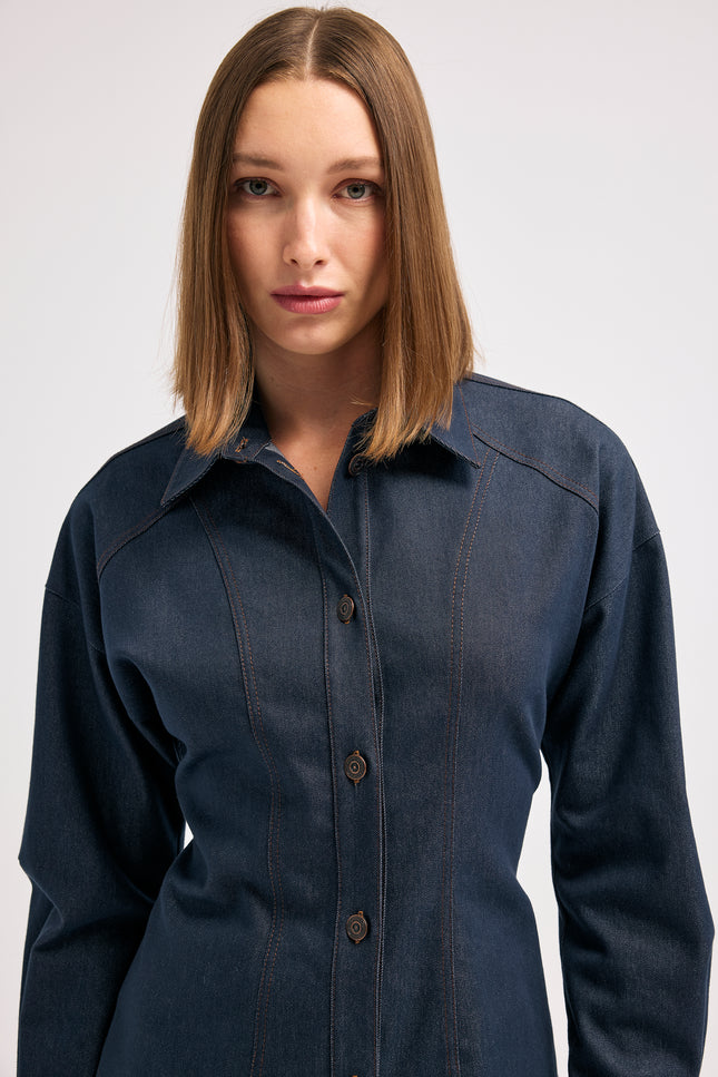 Denim Gömlek (Lacivert)