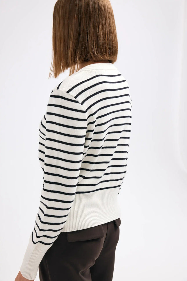 Triko Çizgili Ceket