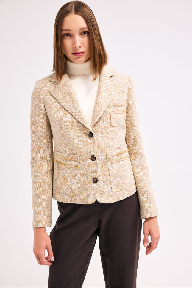 Blazer Ceket (Bej)