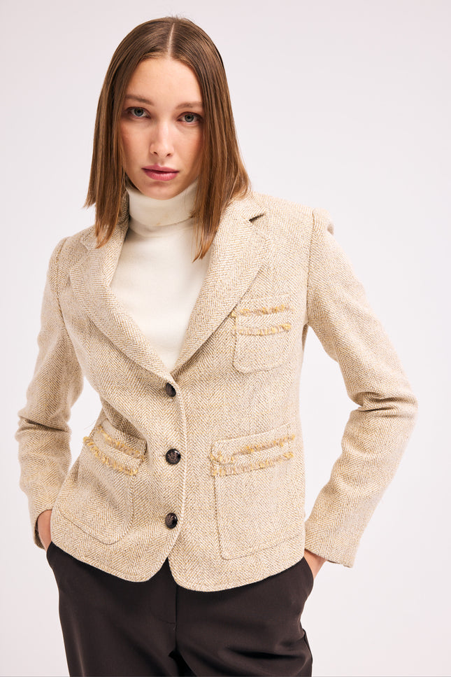 Blazer Ceket (Bej)