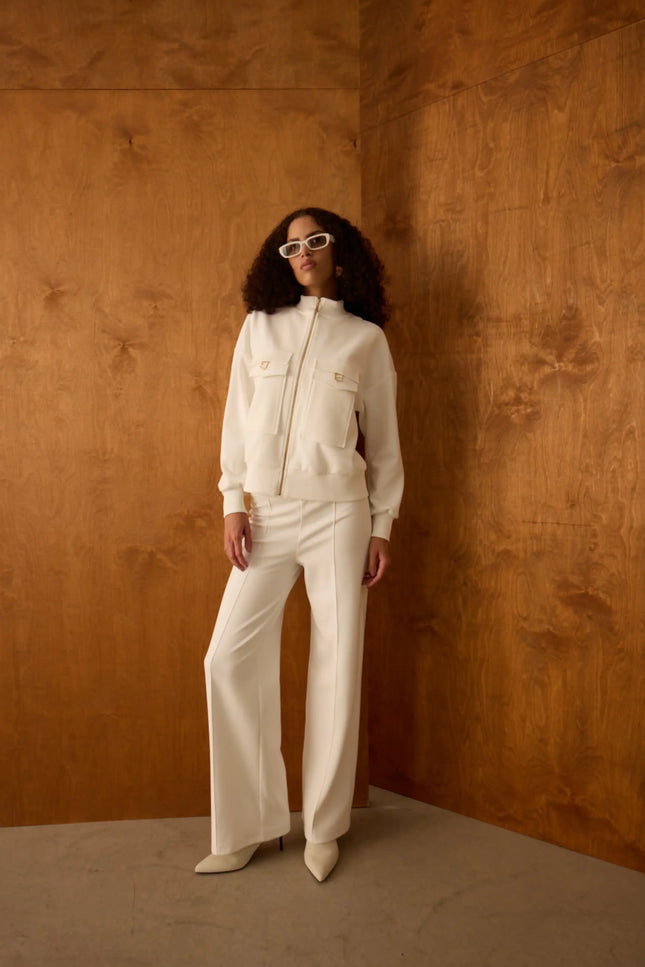 Bol Paça Ekru Pantolon