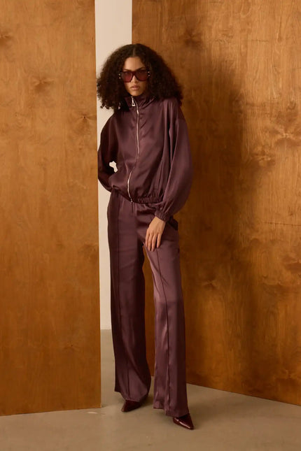 Bol Kesim Kahverengi Pantolon