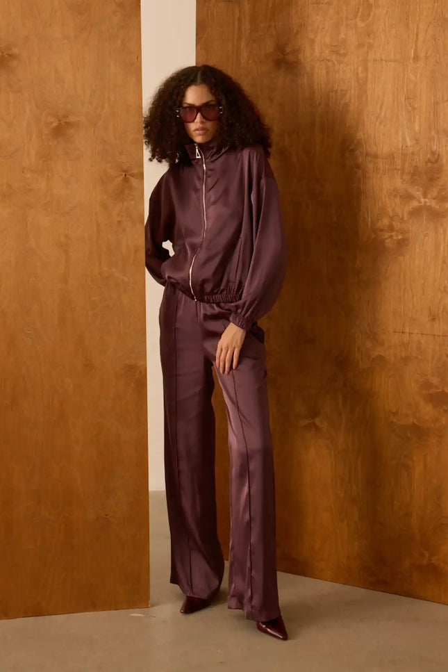 Bol Kesim Kahverengi Pantolon