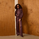 Bol Kesim Kahverengi Pantolon