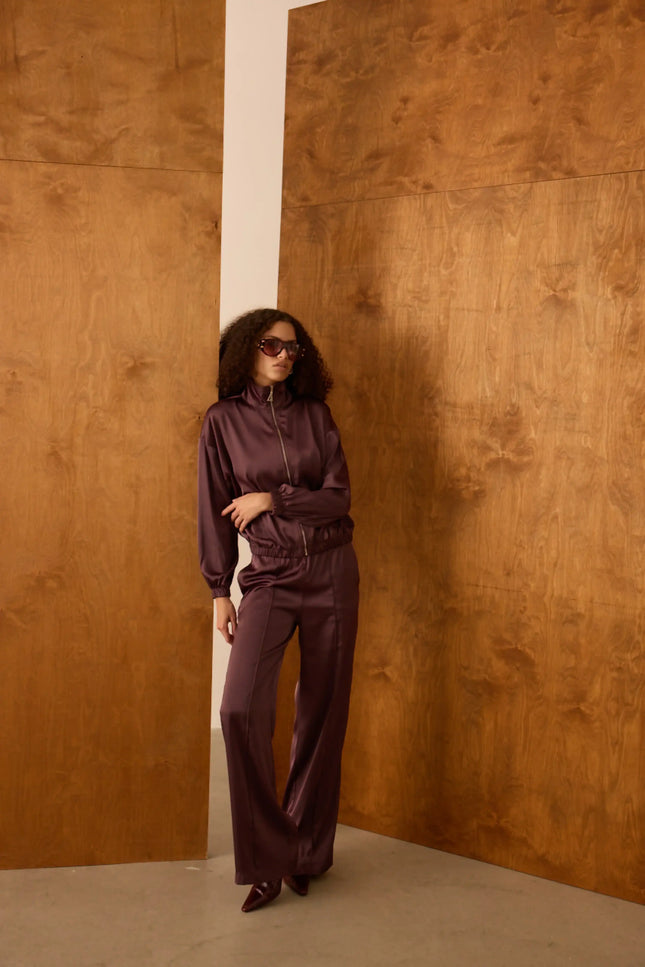 Bol Kesim Kahverengi Pantolon