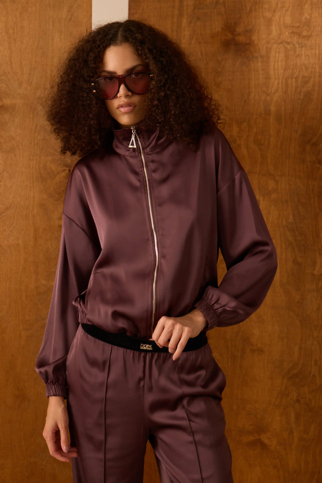 Fermuarlı Kahverengi Ceket