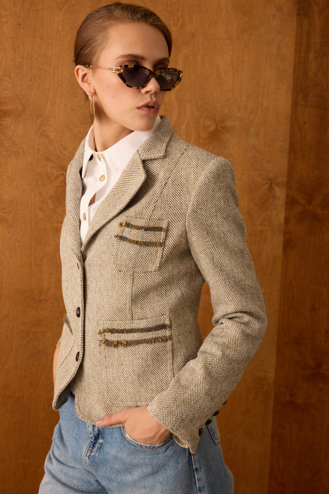 Blazer Ceket (Kahverengi)