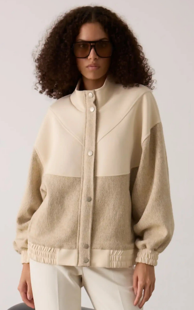 Balıksırtı Bej Mont