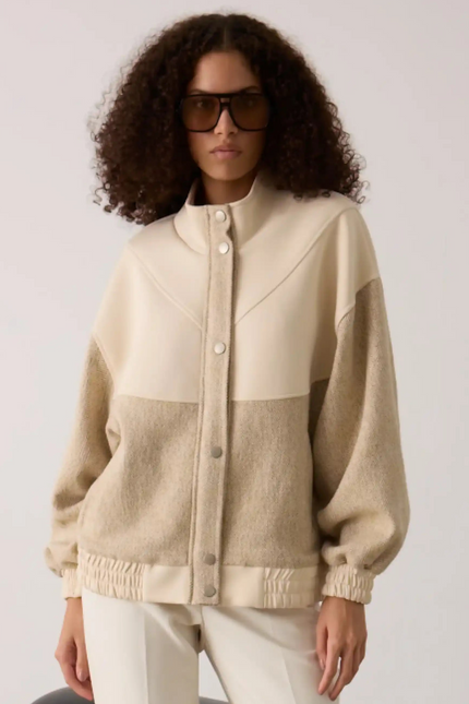 Balıksırtı Bej Mont