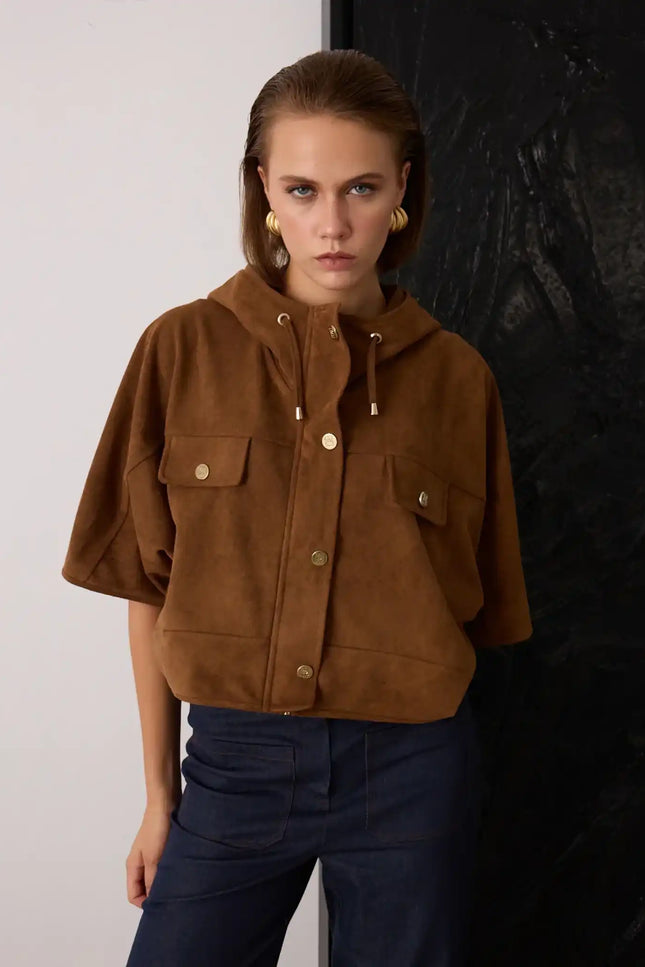 Süet Kahverengi Ceket