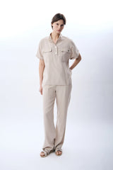 Yüksek Bel Rahat Kesim Pantolon