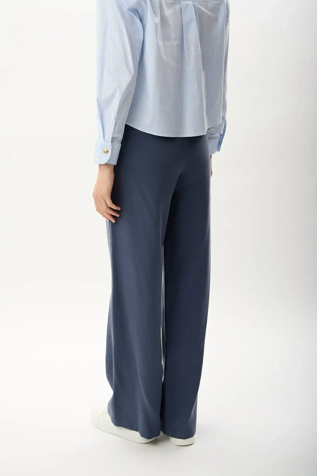 Bağcıklı Rahat Kesim Pantolon(İndigo)