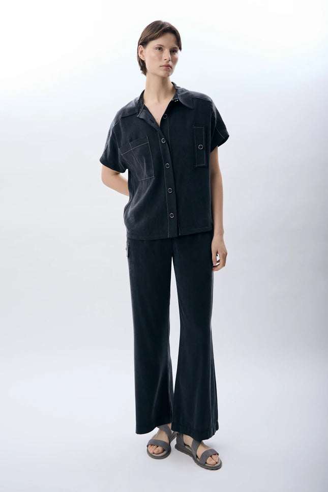 Kemerli Kapak Cepli Pantolon