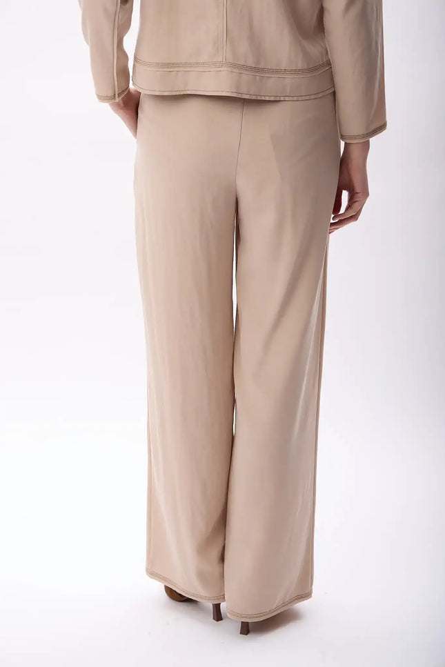 Cepli Rahat Kesim Pantolon (Bej)