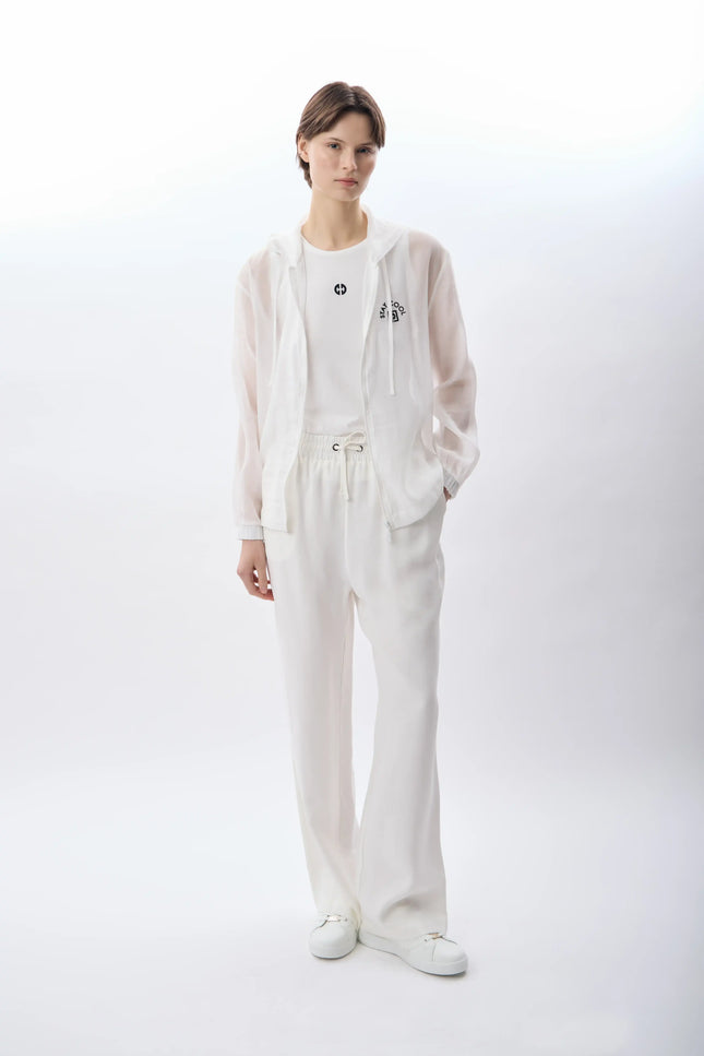 İnce Dokuma Düz Paça Pantolon