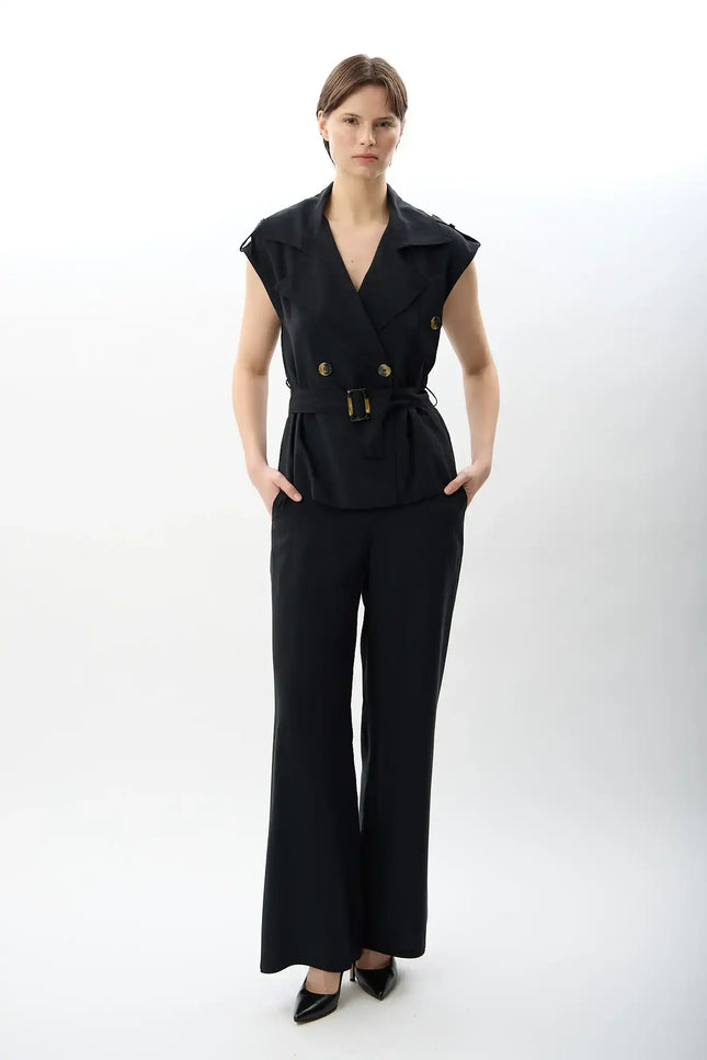 Kargo Cepli Rahat Pantolon (Siyah)