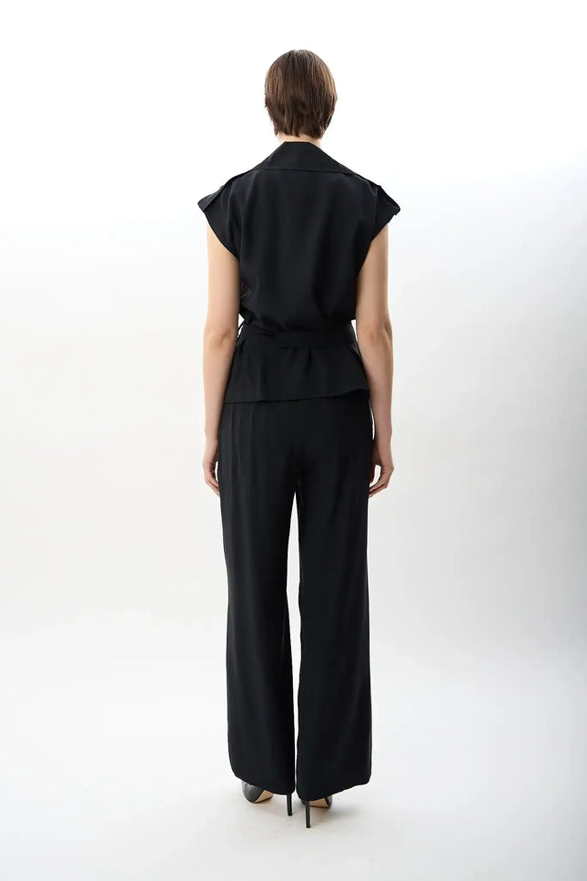 Kargo Cepli Rahat Pantolon (Siyah)